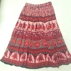 Peacock festival skirt